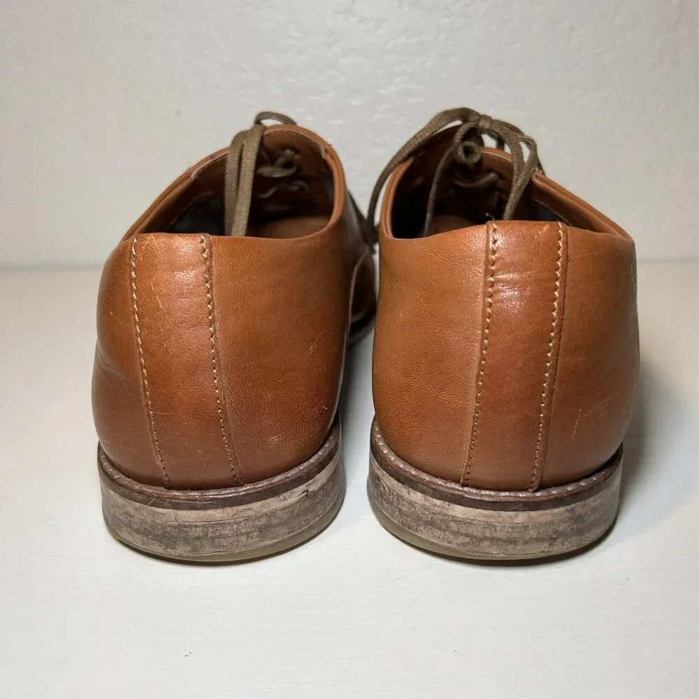 RUSH Gordon Rush Brown Oxford Classic Men's Shoes Size 10 Leather Everett